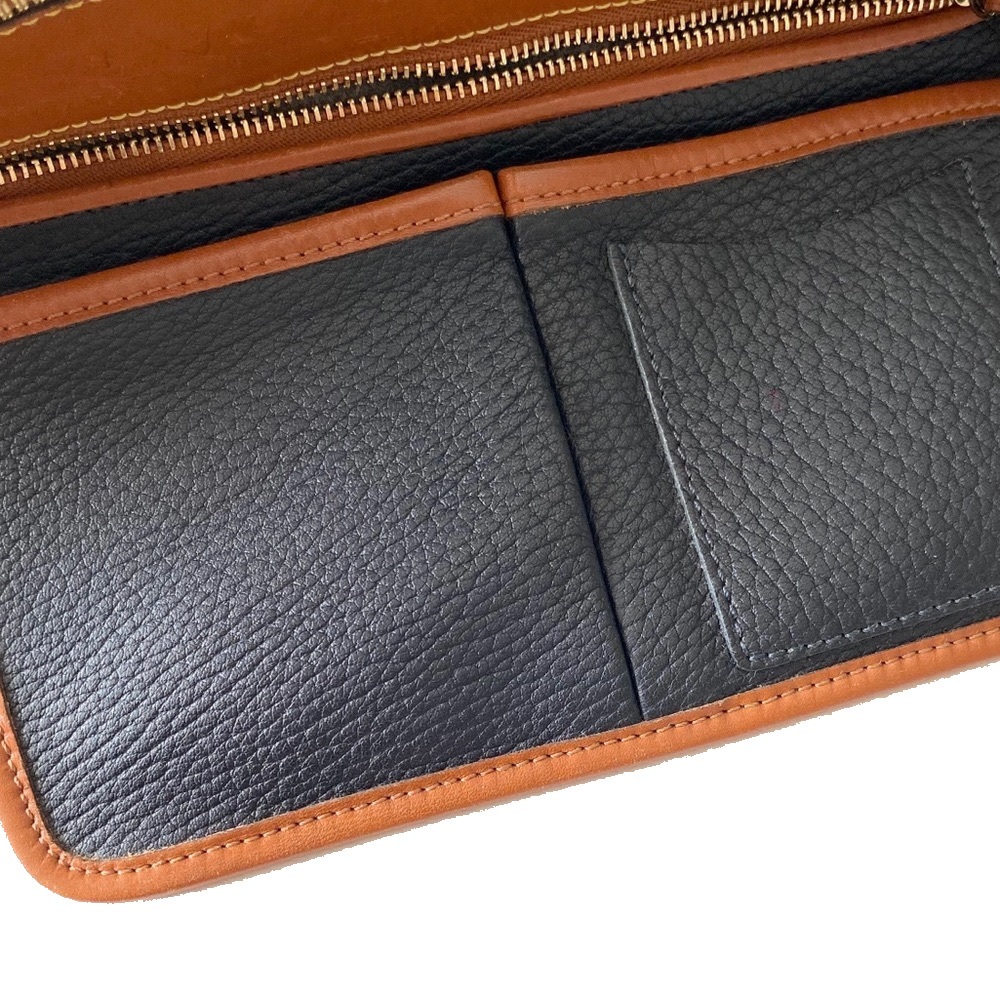 Vintage: Dooney & Bourke ✰ Top Zip Equestrian Two Tone Leather Handbag ✰©️1994 ✰ - Picture 10 of 12